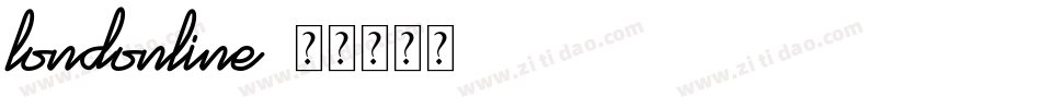 londonline字体转换