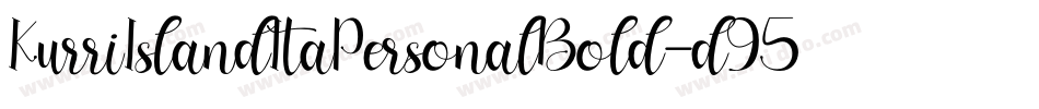 KurriIslandItaPersonalBold-d95qR字体转换