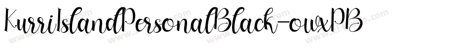 KurriIslandPersonalBlack-owxPB字体转换