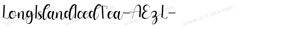 LongIslandIcedTea-AEzL字体转换
