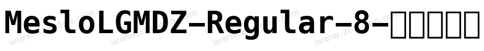 MesloLGMDZ-Regular-8字体转换