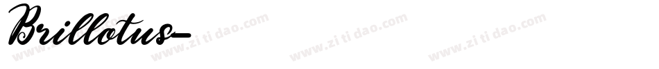 Brillotus字体转换