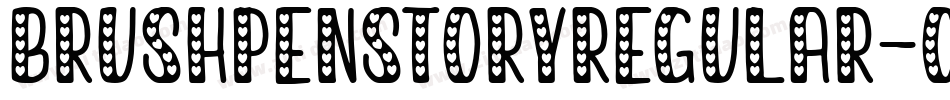BrushpenStoryRegular-ORK8字体转换