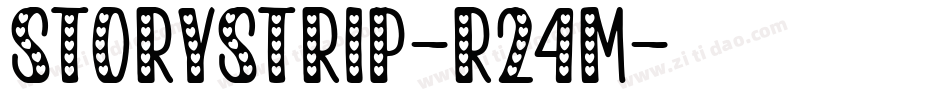StoryStrip-R24M字体转换