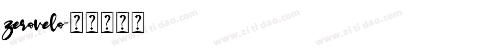zerovelo字体转换