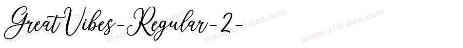 GreatVibes-Regular-2字体转换