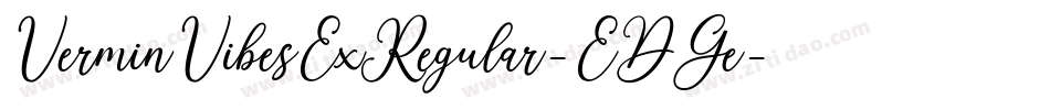 VerminVibesExRegular-EDGe字体转换