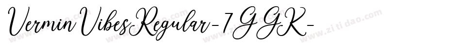 VerminVibesRegular-7GGK字体转换