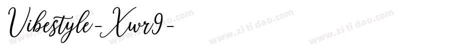 Vibestyle-Xwr9字体转换