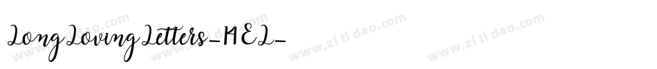LongLovingLetters-14EL字体转换