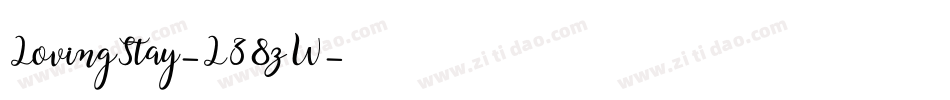 LovingStay-L38zW字体转换