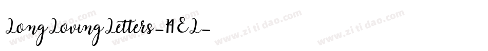 LongLovingLetters-14EL字体转换