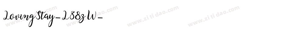 LovingStay-L38zW字体转换