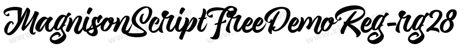 MagnisonScriptFreeDemoReg-rg28x字体转换