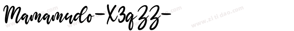 Mamamudo-X3qZZ字体转换