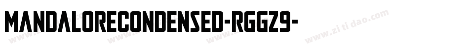 MandaloreCondensed-rggz9字体转换