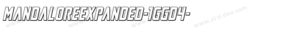 MandaloreExpanded-1GGd4字体转换