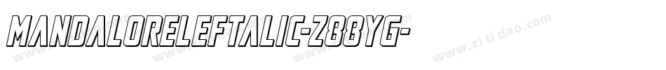 MandaloreLeftalic-z88YG字体转换