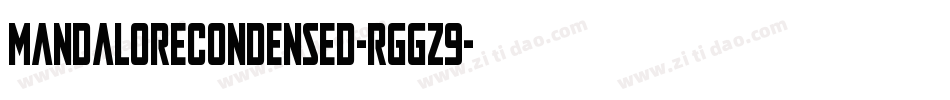 MandaloreCondensed-rggz9字体转换