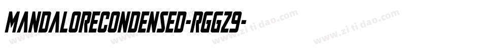 MandaloreCondensed-rggz9字体转换