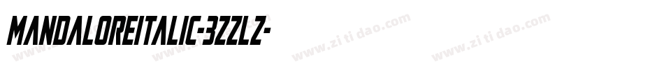 MandaloreItalic-3zzLZ字体转换