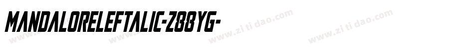 MandaloreLeftalic-z88YG字体转换