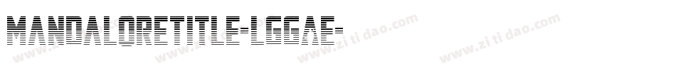 MandaloreTitle-lggAe字体转换