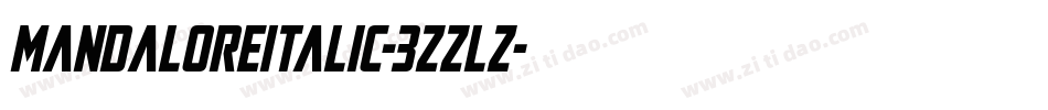 MandaloreItalic-3zzLZ字体转换