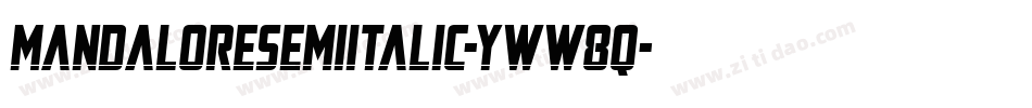 MandaloreSemiItalic-yww8q字体转换