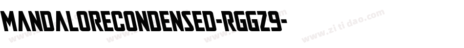 MandaloreCondensed-rggz9字体转换