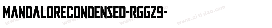 MandaloreCondensed-rggz9字体转换
