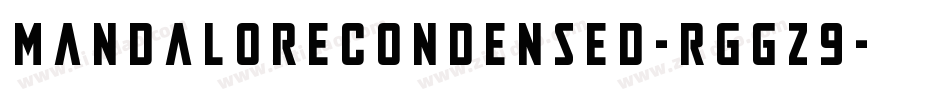 MandaloreCondensed-rggz9字体转换