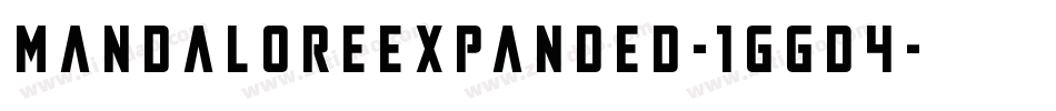 MandaloreExpanded-1GGd4字体转换