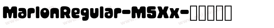 MarlonRegular-M5Xx字体转换