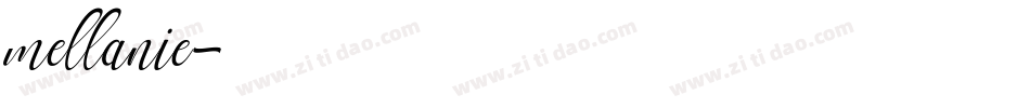 mellanie字体转换