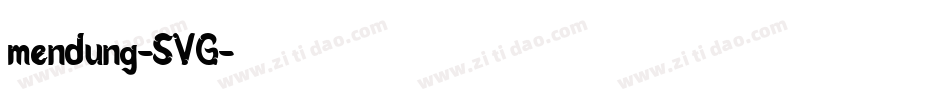 mendung-SVG字体转换