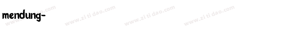 mendung字体转换