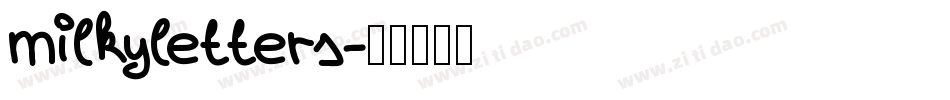 milkyletters字体转换