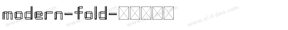 modern-fold字体转换