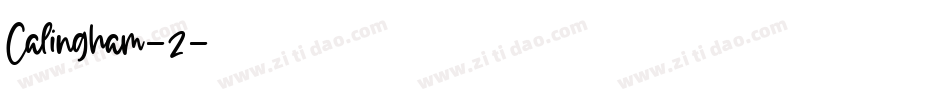 Calingham-2字体转换