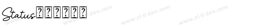 Status字体转换