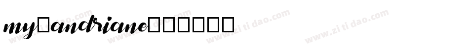 my_andriane字体转换