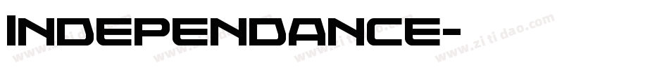 Independance字体转换
