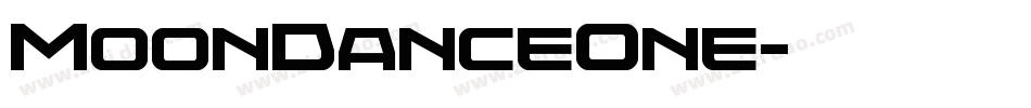 MoonDanceOne字体转换