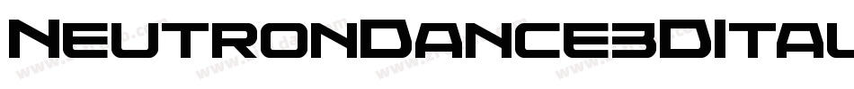 NeutronDance3DItalic-mL1rG字体转换