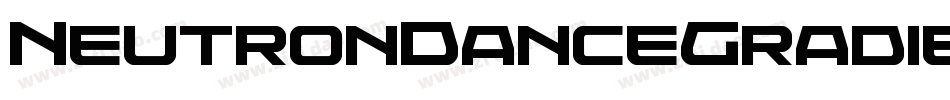NeutronDanceGradientItalic-axpoK字体转换