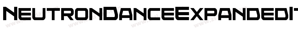 NeutronDanceExpandedItalic-X3qv9字体转换