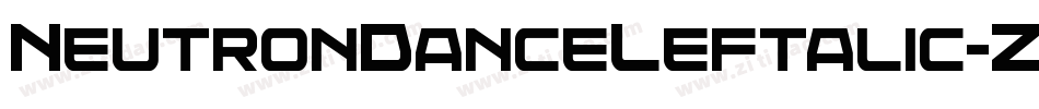 NeutronDanceLeftalic-ZVE73字体转换