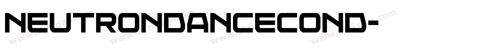 neutrondancecond字体转换