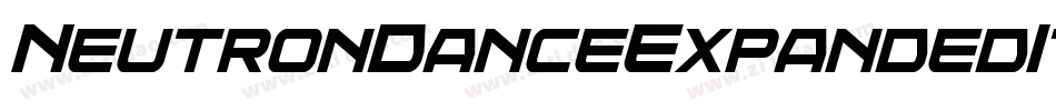 NeutronDanceExpandedItalic-X3qv9字体转换